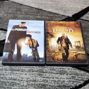 WILL SMITH THE PURSUIT OF HAPPYNESS & I AM LEGEND DVD BUNDLE